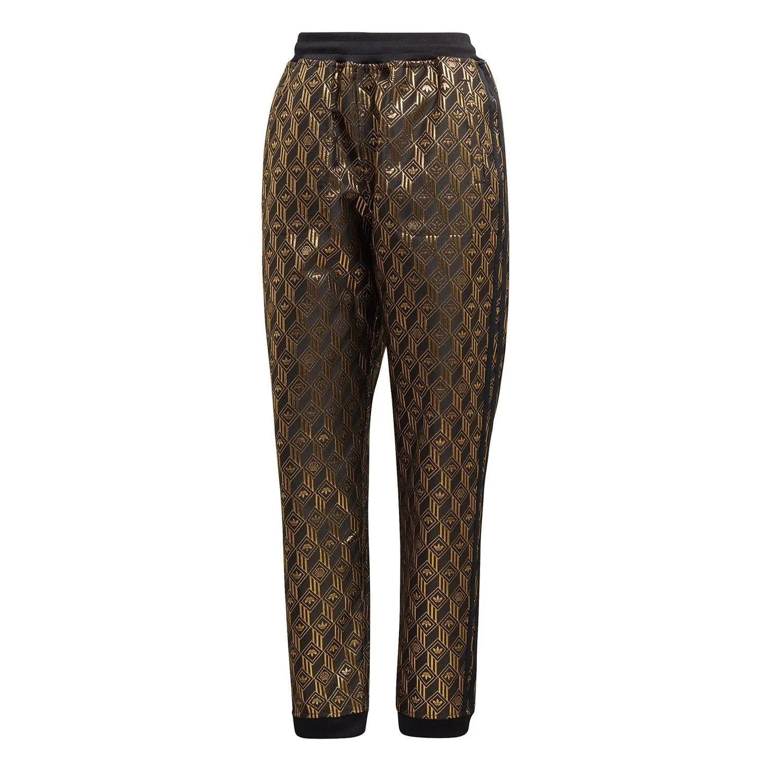 adidas Originals Women's Premium Superstar Track Pants - Black & Gold