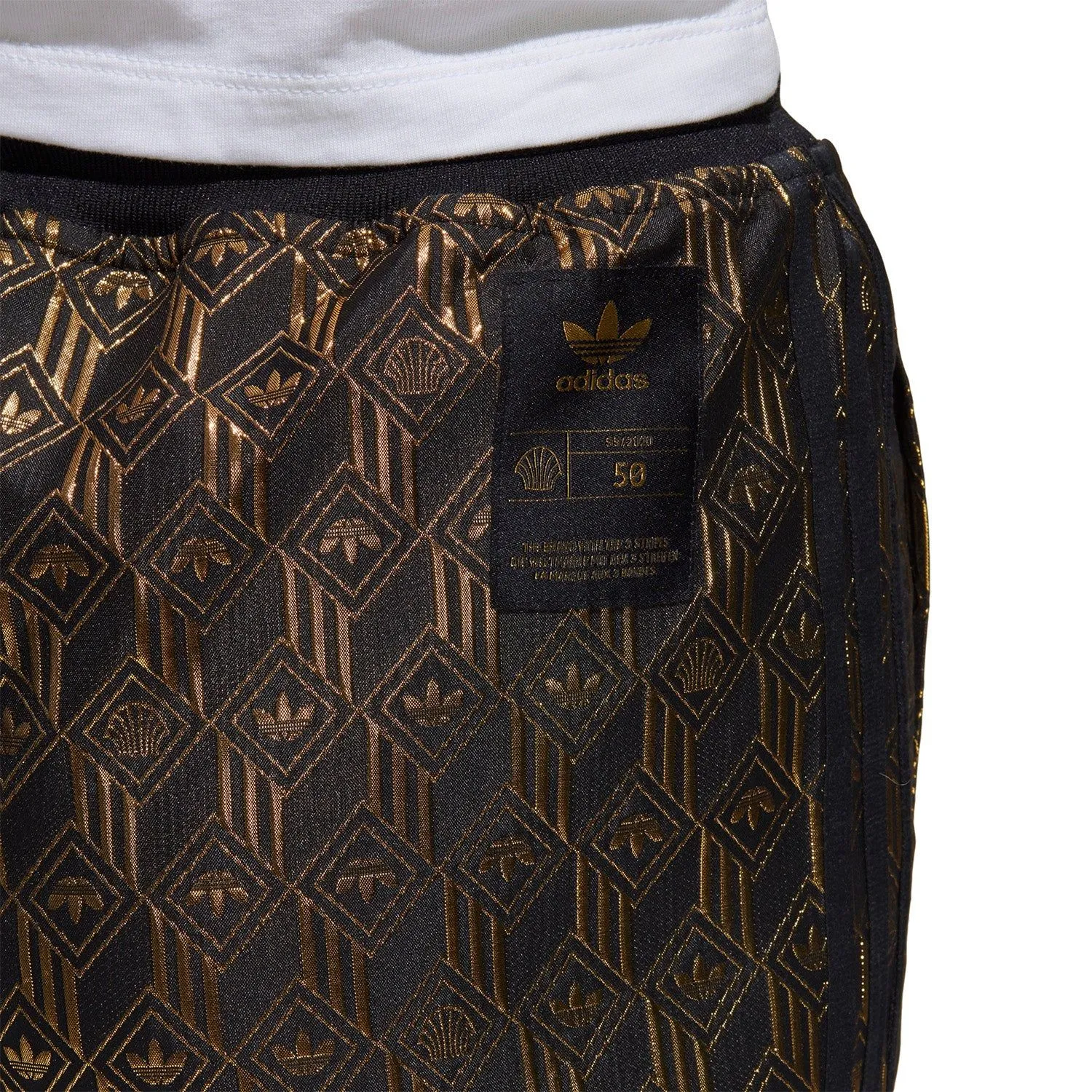 adidas Originals Women's Premium Superstar Track Pants - Black & Gold