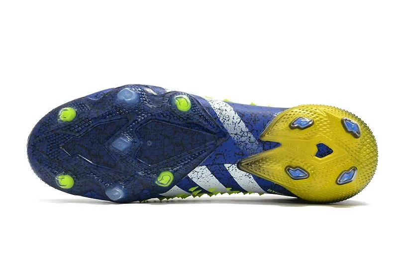 Adidas Predator Freak+ Laceless FG Superlative - Blue / Black / White / Yellow