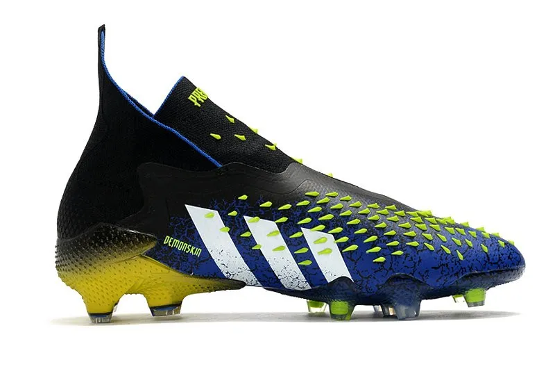 Adidas Predator Freak+ Laceless FG Superlative - Blue / Black / White / Yellow