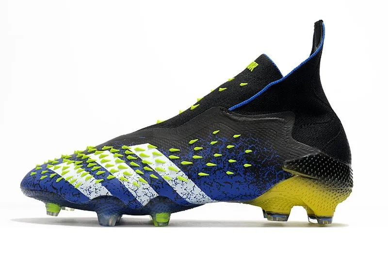 Adidas Predator Freak+ Laceless FG Superlative - Blue / Black / White / Yellow