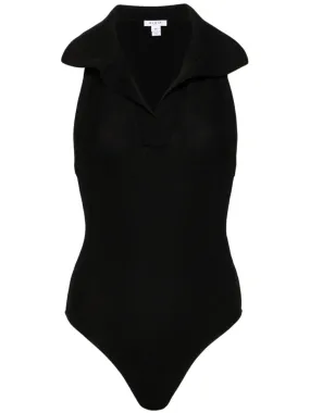 Alaia    Alaia Sleeveless Polo Bodysuit