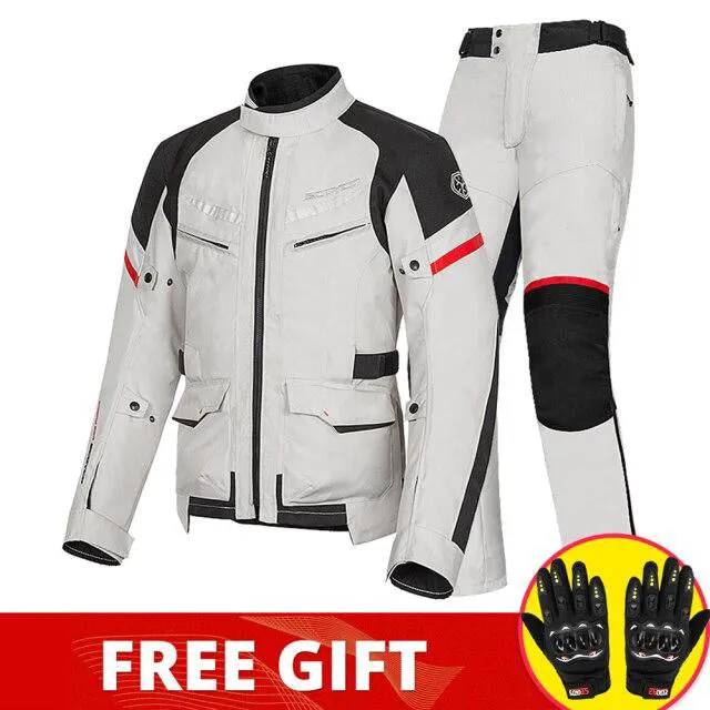 AshoreShop Women-Men Motorcycle Waterproof Reflective Warm Jacket