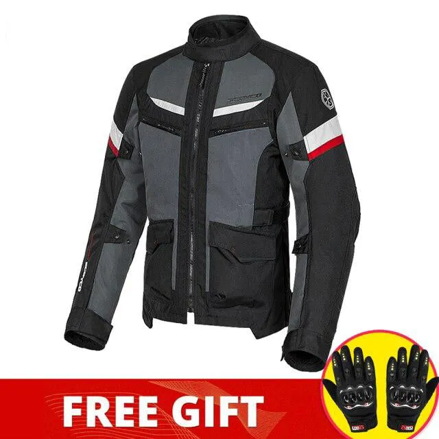 AshoreShop Women-Men Motorcycle Waterproof Reflective Warm Jacket