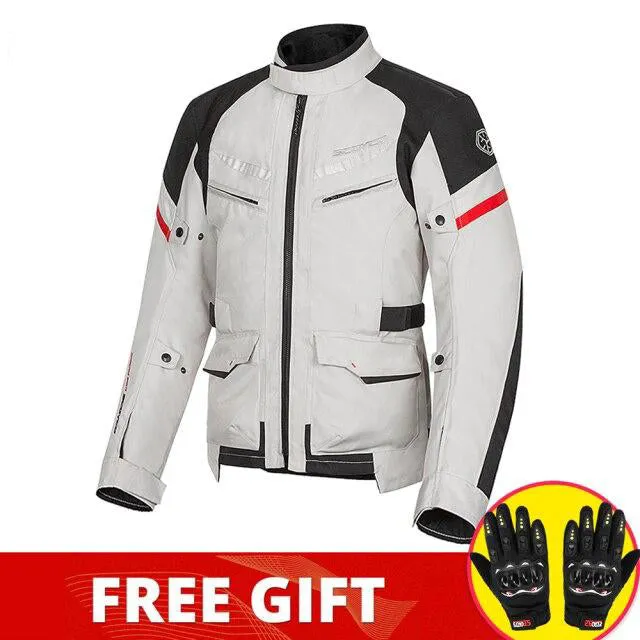 AshoreShop Women-Men Motorcycle Waterproof Reflective Warm Jacket