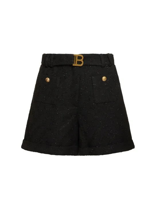 Balmain   Tweed shorts 