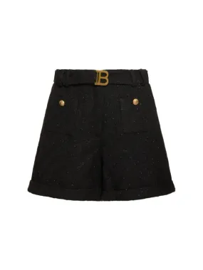 Balmain   Tweed shorts 