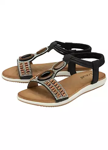 Black Bertolini Sandals by Lotus | Look Again