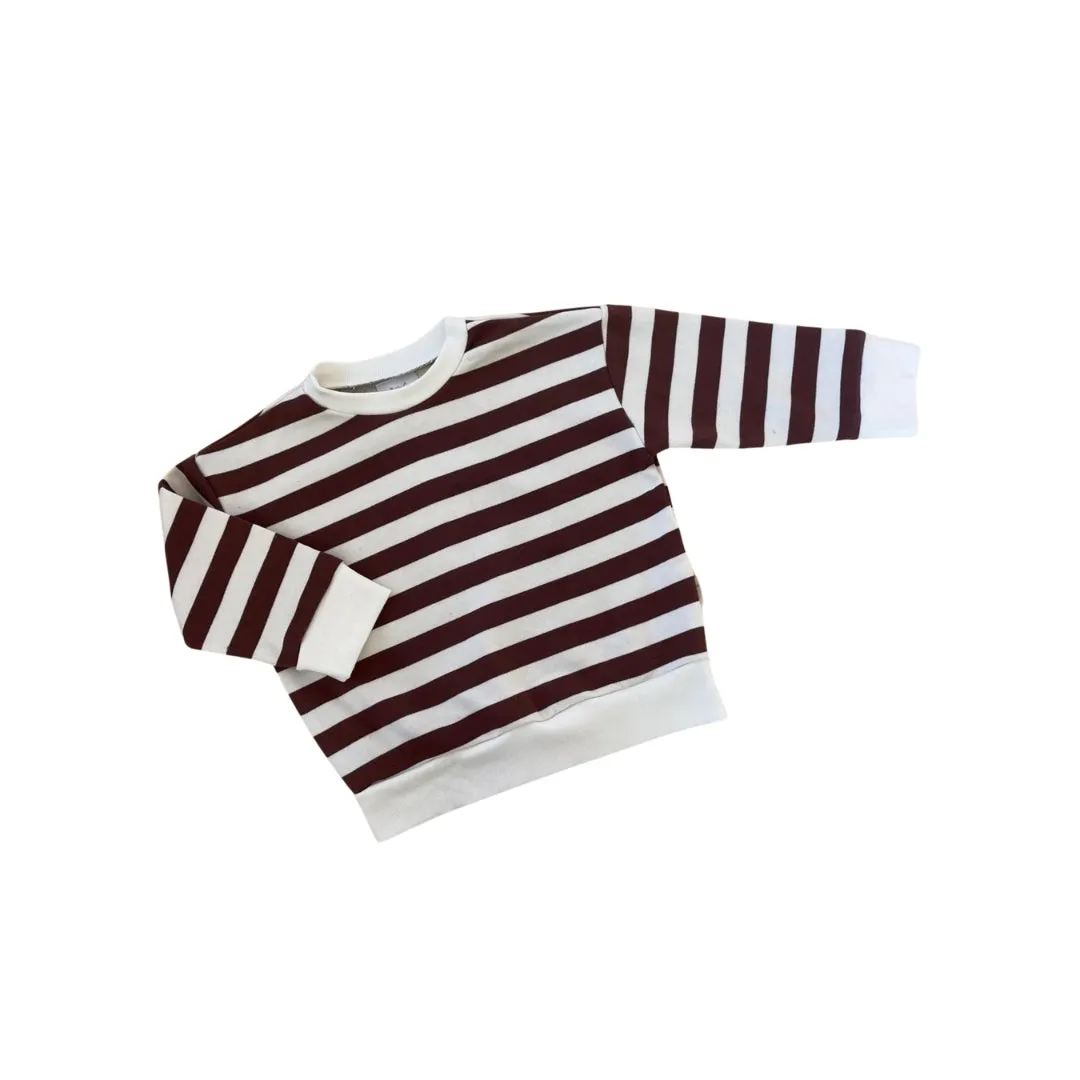 Bobby G Baby Wear - Camden Pullover | Chocolate Stripe