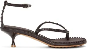 Bottega Veneta Brown Lagoon Bubble Low Sandals