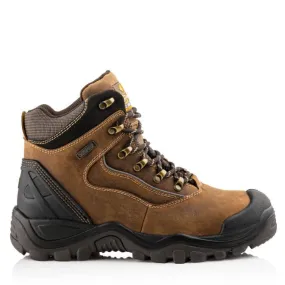 Buckler BSH002 Buckshot S3 Brown Hiker Style Waterproof Safety Lace Boot Size 9