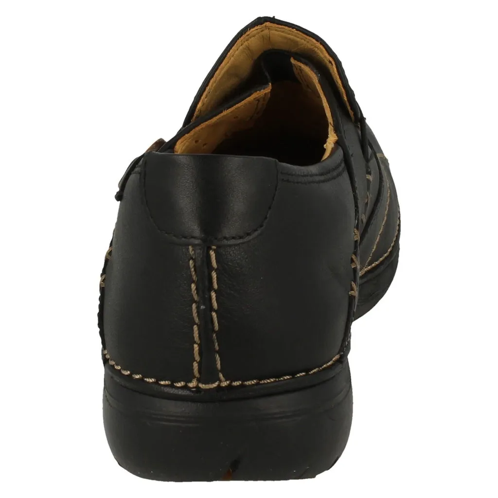 Clarks Un Loop - Black Leather