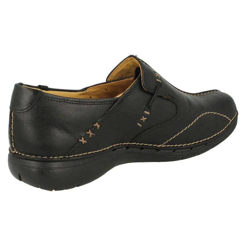 Clarks Un Loop - Black Leather