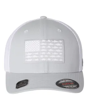 Custom Embroidery - Columbia - PFG Fish Flag Mesh Flexfit Cap - 183681