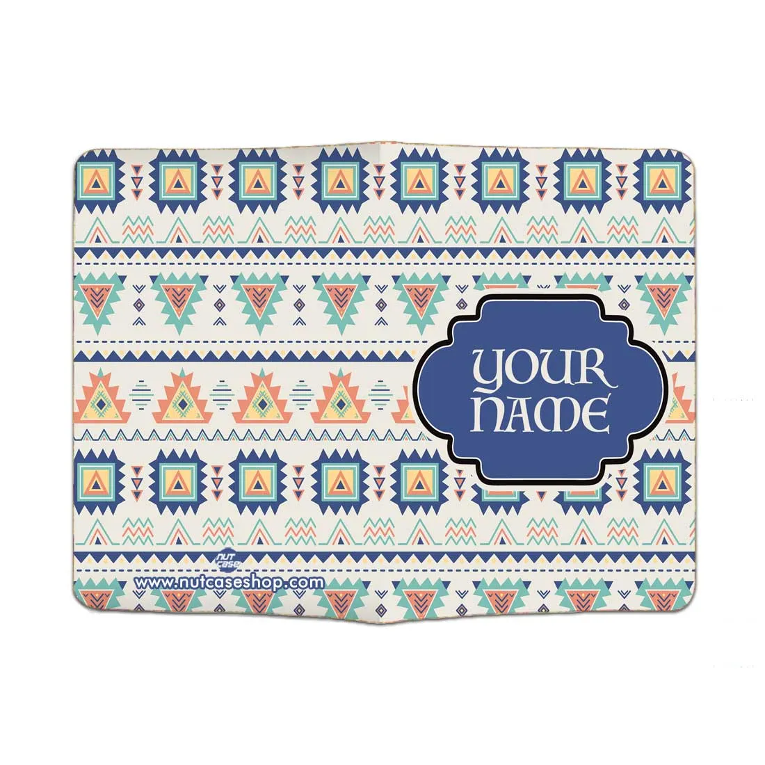 Customized Passport Cover and Suitcase Tag Set - Geometric Design