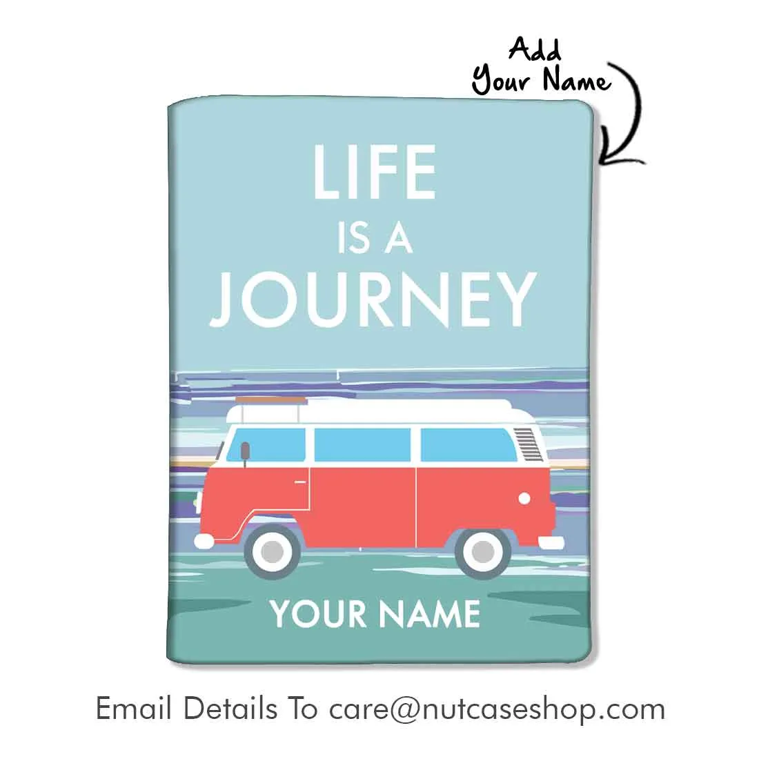 Customized Passport Cover Travel Suitcase Tag - Flie is A Journey