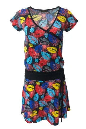 Etnika Slog Summer Dress Attached Waist Tie Wrap Size S/M - Pepper Tree London