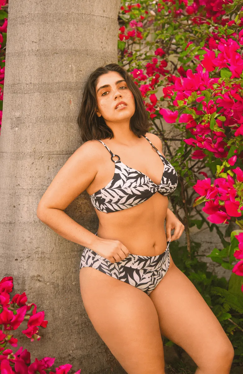 Floral Danzante Sofisticado , Top Bikini