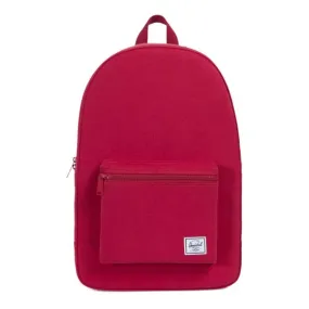 Herschel Packable Daypack Cotton Canvas Brick Red Backpack