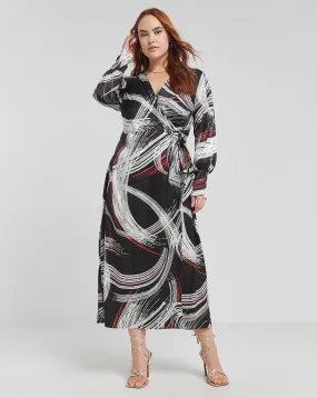 Joanna Hope Jacquard Wrap Dress | Simply Be