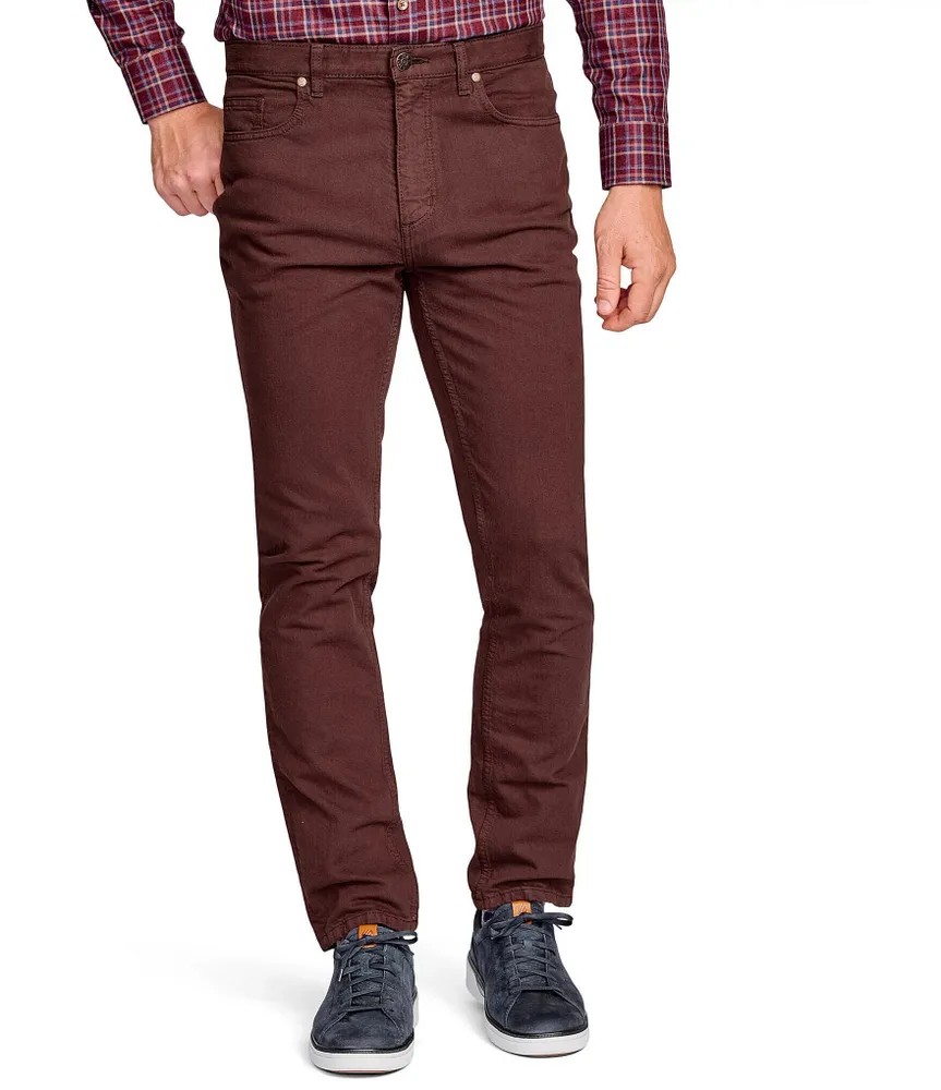 Johnston & Murphy Overdye Stretch Modern Fit Tapered Leg Denim Jeans