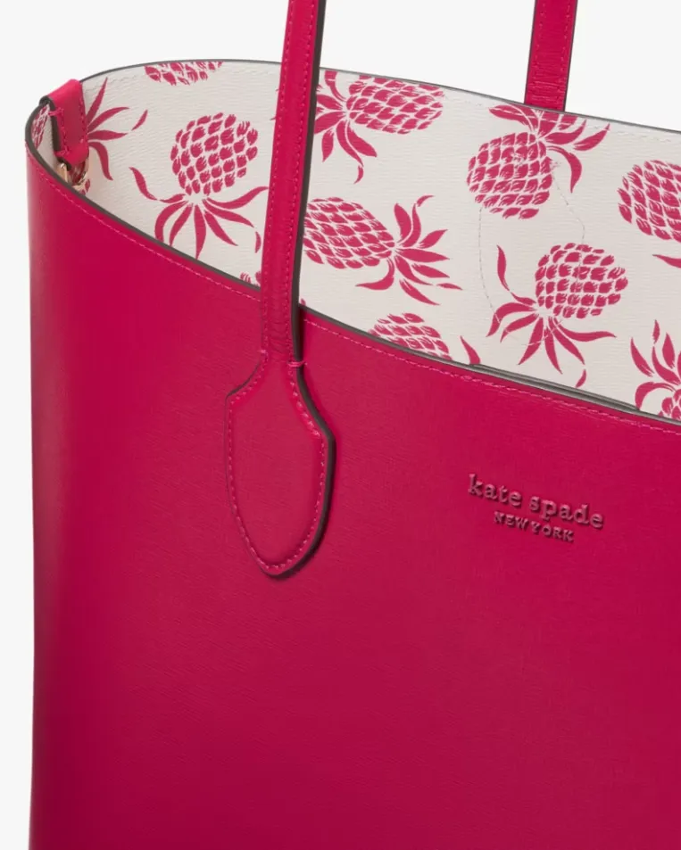 Kate Spade Bleeker Pineapple Pop Print Large Tote Handbag