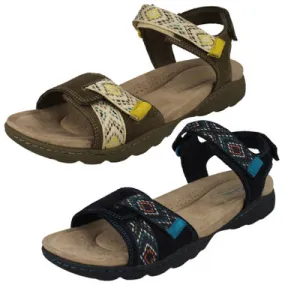 Ladies Clarks Sandals With Adjustable Straps - Amanda Sprint