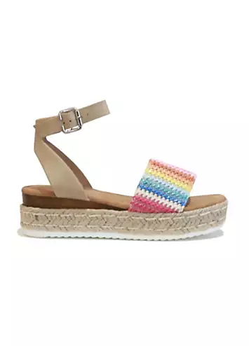 Linzi Fernley Multicoloured Strap Wedge Sandals | Grattan