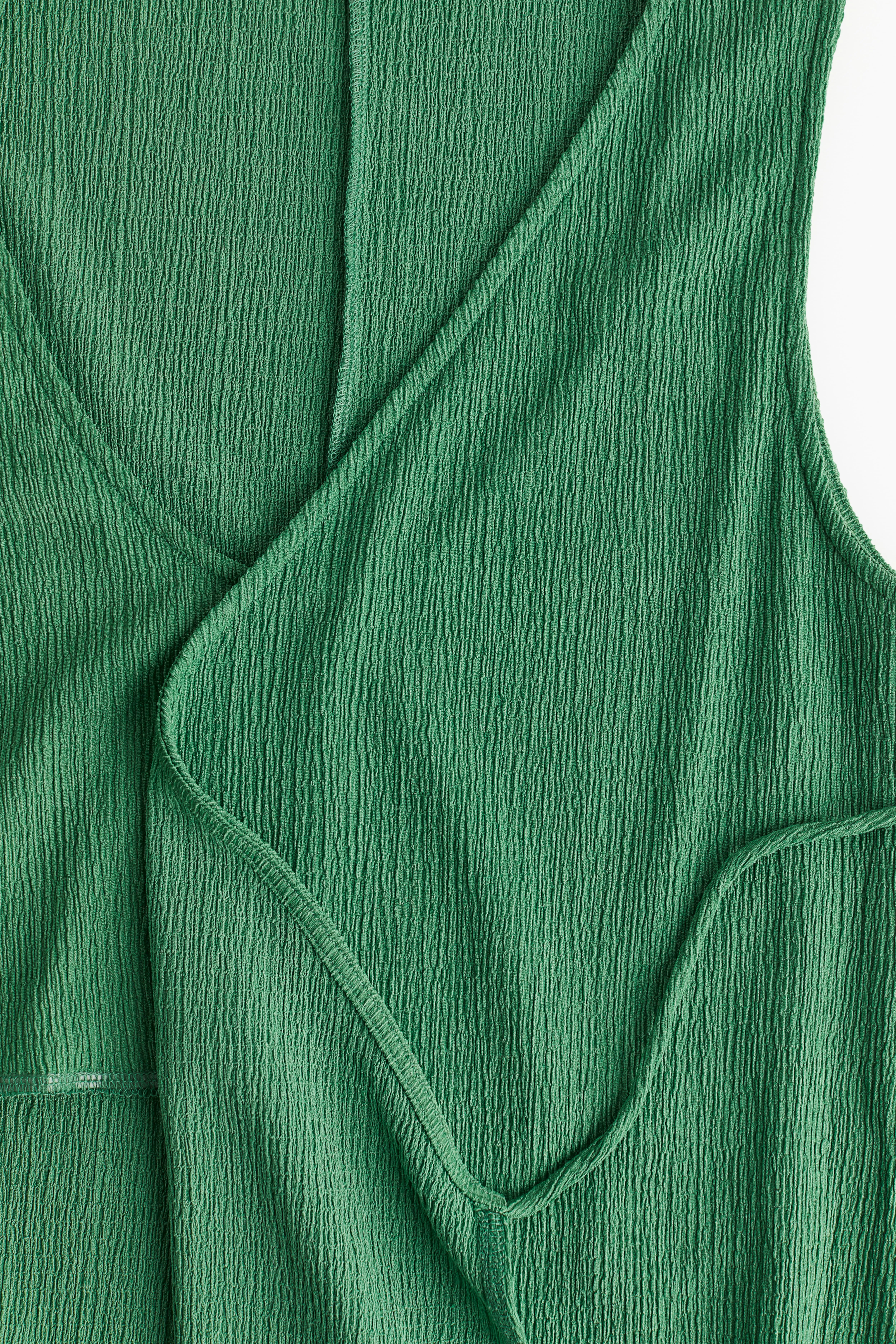 MAMA Nursing wrap dress - V-neck - Sleeveless - Green - Ladies | H&M GB