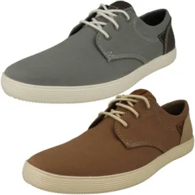 Mens Clarks Lightweight Lace Up Summer Trainers - Sharkford Walk