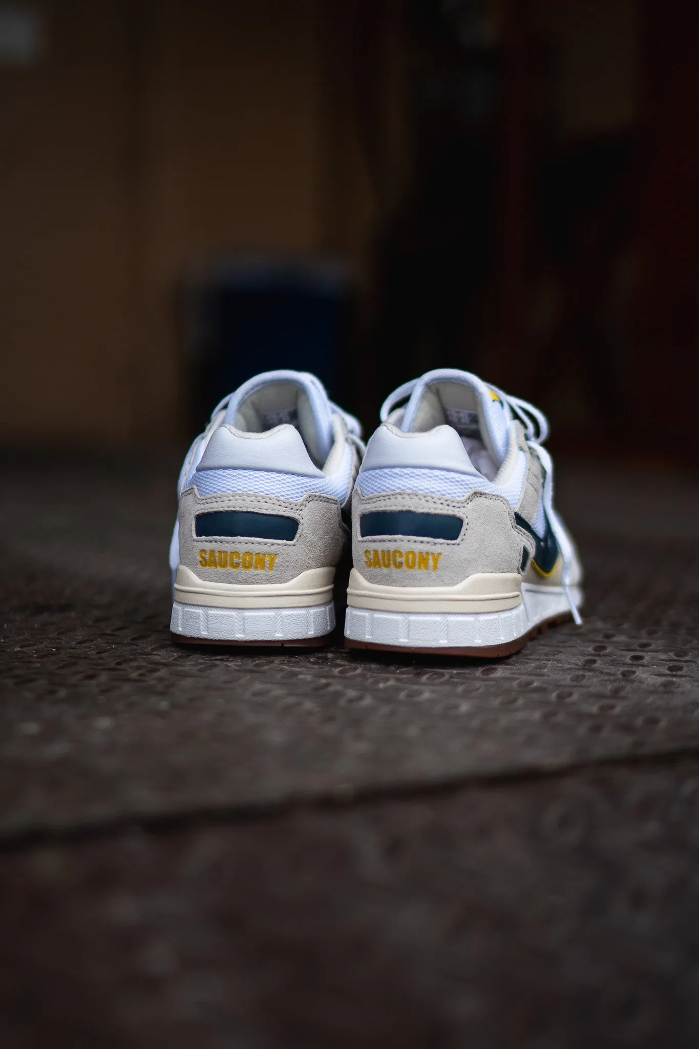 Mens Saucony Shadow 5000 (White/Navy)