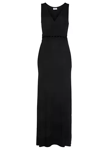 Mock Wrap Cut-Out Waist Detail Maxi Dress by LASCANA | Look Again