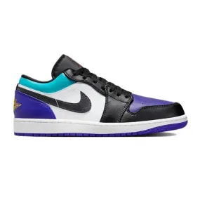 Nike Air Jordan 1 Low (Aqua/ White/ Court Purple/ Tropic...