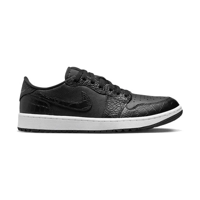 Nike Air Jordan 1 Low Golf (Black Crocodile/ Black/ Blac...