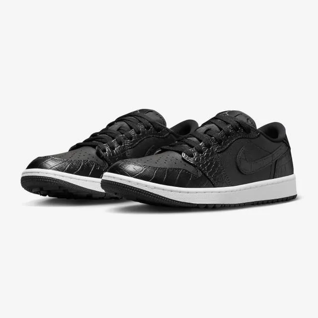 Nike Air Jordan 1 Low Golf (Black Crocodile/ Black/ Blac...