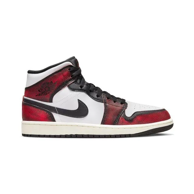 Nike Air Jordan 1 Mid (Wear-Away Chicago/ Black/ Infrare...