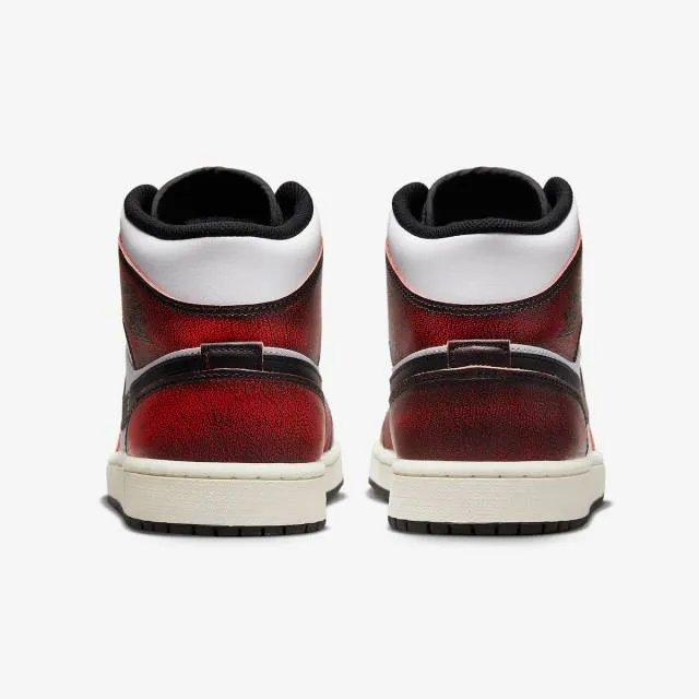 Nike Air Jordan 1 Mid (Wear-Away Chicago/ Black/ Infrare...