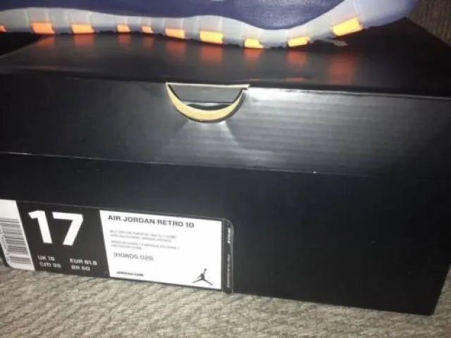 Nike Air Jordan Retro 10 X Bobcats Wolf Grey Orange NYC ...