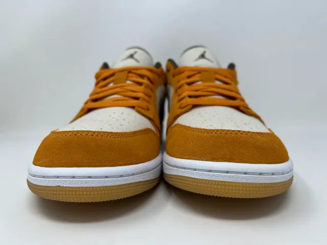 Nike Air Jordan Retro I 1 Low SE Light Curry Orange Oli ...