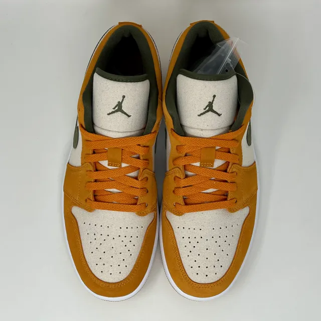 Nike Air Jordan Retro I 1 Low SE Light Curry Orange Oli ...