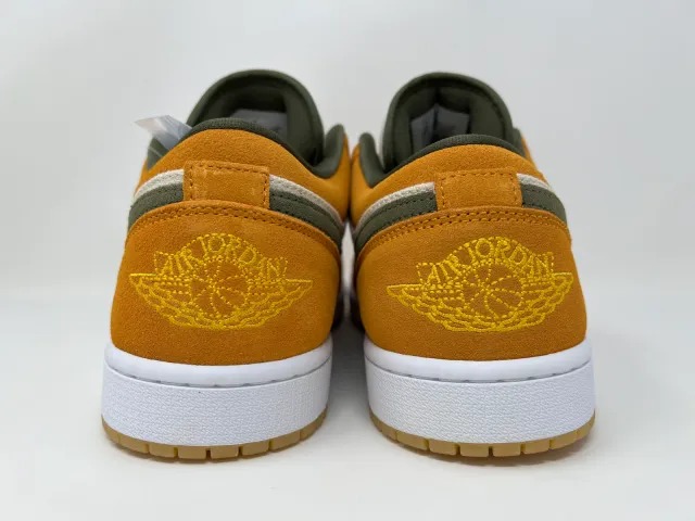 Nike Air Jordan Retro I 1 Low SE Light Curry Orange Oli ...