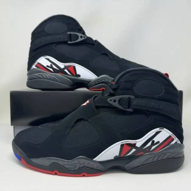 Nike Air Jordan Retro VIII 8 Playoffs 2023 Black Red Men...