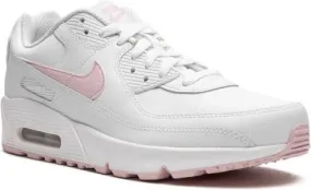 Nike Kids Air Max 90 Leather White Pink Foam sneakers