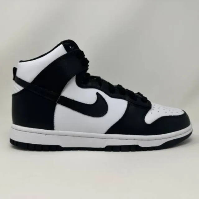 Nike w dunk high hi panda 2021 black white women's size 11.5 men's 10 dd1869-103