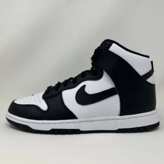 Nike w dunk high hi panda 2021 black white women's size 11.5 men's 10 dd1869-103