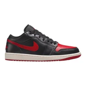 Nike Women's Air Jordan 1 Low (Bred Sail/ Black/ Gym Red...