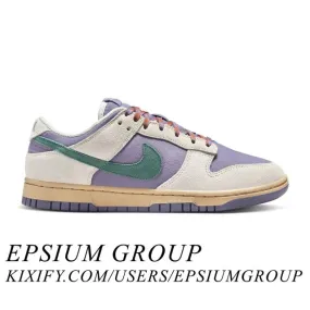 Nike women's dunk low (daybreak bicoastal/ purple/ phantom/ bicoastal/ daybreak/ sesame/ burnt sunrise/ light laser orange) size