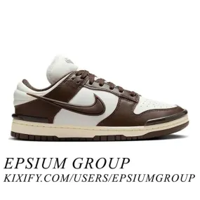 Nike women's dunk low twist (baroque brown/ phantom/ baroque brown/ coconut milk) sizes 5-12 dz2794-003