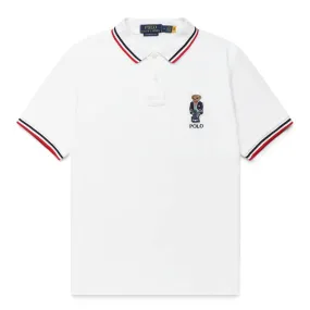 NOVELTY BEAR POLO WHITE | Bodega