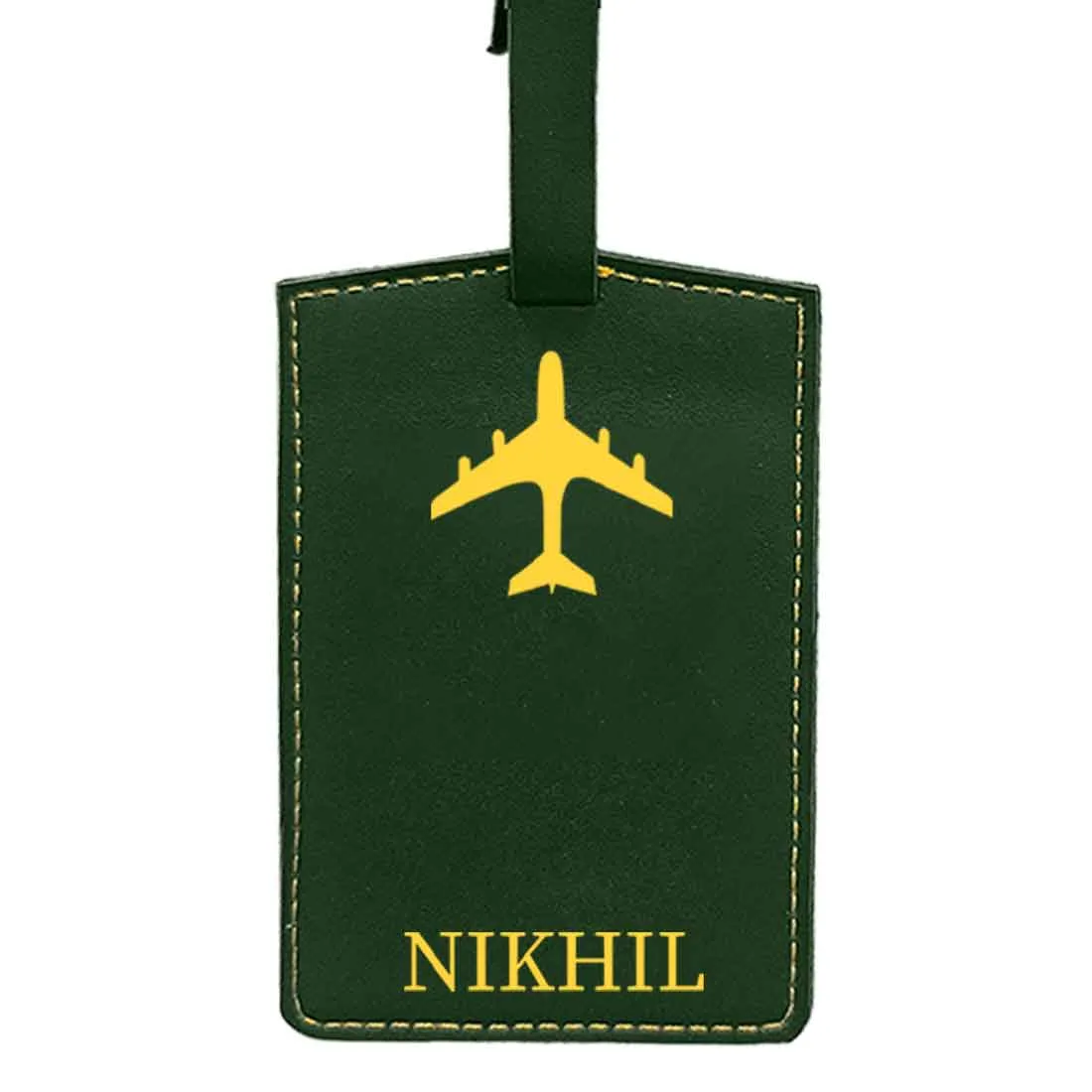 Personalized Travel Luggage Tags with Name PU Leather Suitcase Tags - ADD NAME